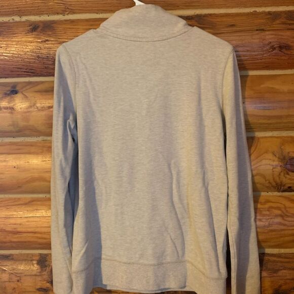 Victoria's Secret PINK Half Zip Heather Beige Tan Pullover Sweatshirt Sm… - Picture 9 of 12